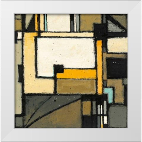 Garden I White Modern Wood Framed Art Print by Novak, Shirley