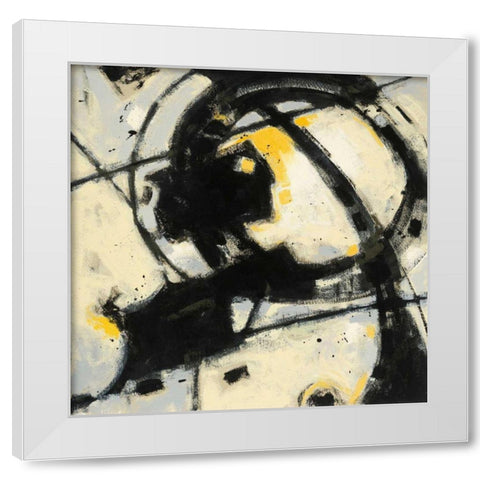Expression Abstract III White Modern Wood Framed Art Print by Novak, Shirley