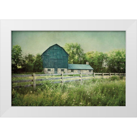 Blissful Country III White Modern Wood Framed Art Print by Urquhart, Elizabeth