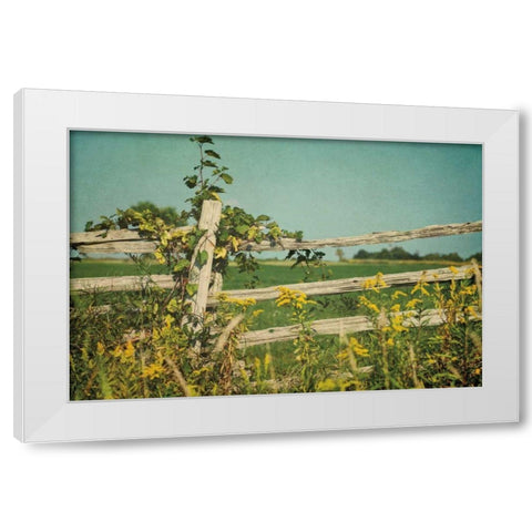 Blissful Country V White Modern Wood Framed Art Print by Urquhart, Elizabeth