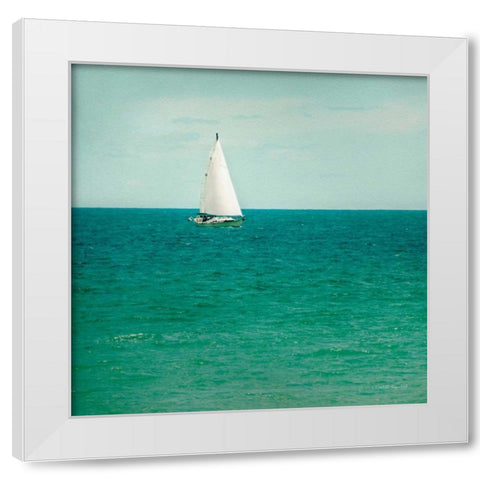 Mint Cottage Days III Crop White Modern Wood Framed Art Print by Urquhart, Elizabeth