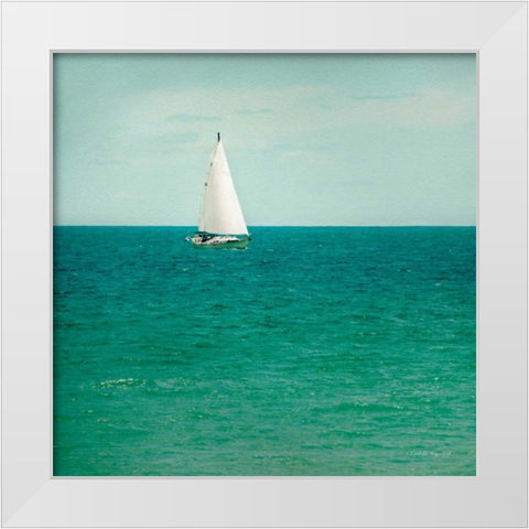Mint Cottage Days III Crop White Modern Wood Framed Art Print by Urquhart, Elizabeth