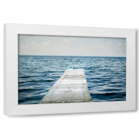 Calm Days I White Modern Wood Framed Art Print by Urquhart, Elizabeth