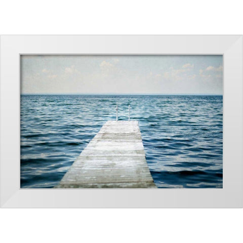 Calm Days I White Modern Wood Framed Art Print by Urquhart, Elizabeth