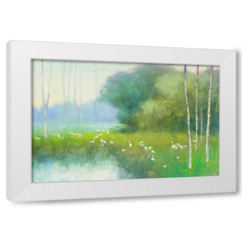 Spring Midst White Modern Wood Framed Art Print by Purinton, Julia