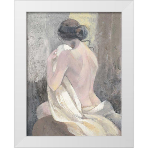 After the Bath II White Modern Wood Framed Art Print by Hristova, Albena