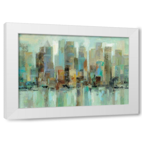Morning Reflections White Modern Wood Framed Art Print by Vassileva, Silvia