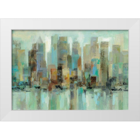 Morning Reflections White Modern Wood Framed Art Print by Vassileva, Silvia
