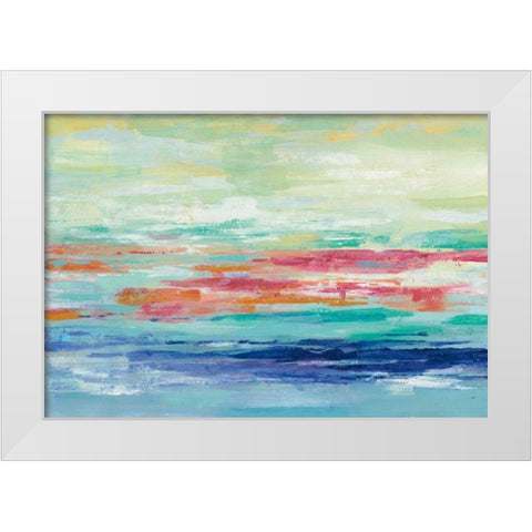 California Surf White Modern Wood Framed Art Print by Vassileva, Silvia
