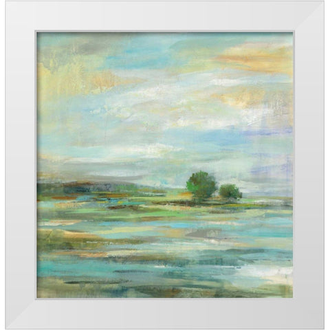 Spring White Modern Wood Framed Art Print by Vassileva, Silvia