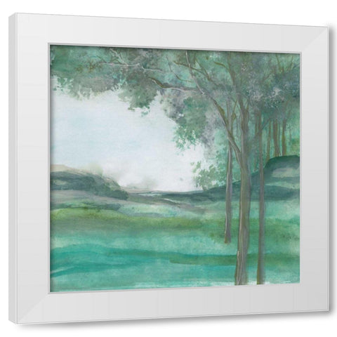 Summer Nights White Modern Wood Framed Art Print by Paschke, Chris