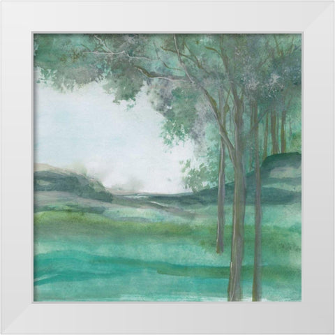 Summer Nights White Modern Wood Framed Art Print by Paschke, Chris