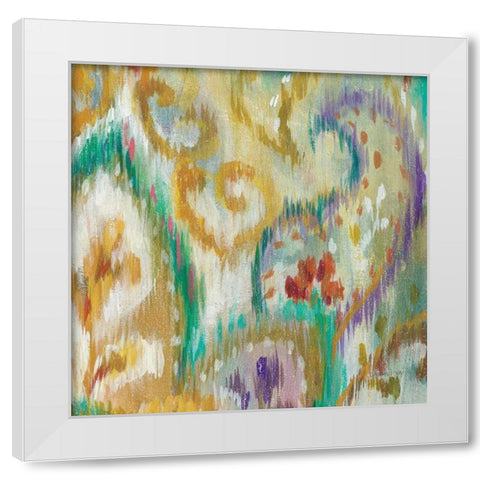 Boho Paisley IV White Modern Wood Framed Art Print by Nai, Danhui