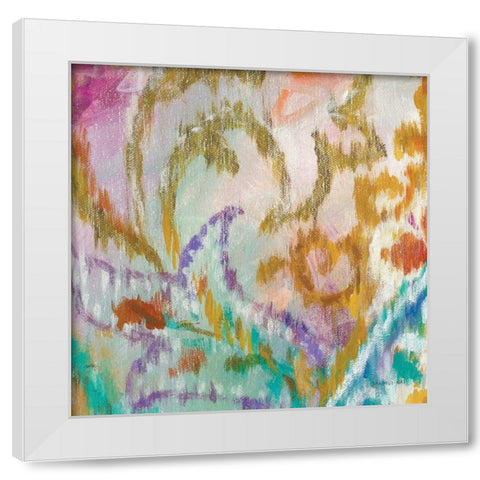 Boho Paisley VIII White Modern Wood Framed Art Print by Nai, Danhui