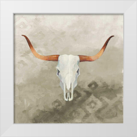 Echoes Taupe White Modern Wood Framed Art Print by Tillmon, Avery