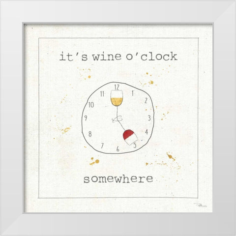 Flavor Notes VII White Modern Wood Framed Art Print by Pela Studio