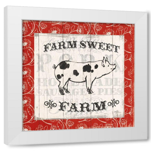 Farmers Market I White Modern Wood Framed Art Print by Penner, Janelle