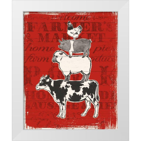 Farmers Market VI White Modern Wood Framed Art Print by Penner, Janelle