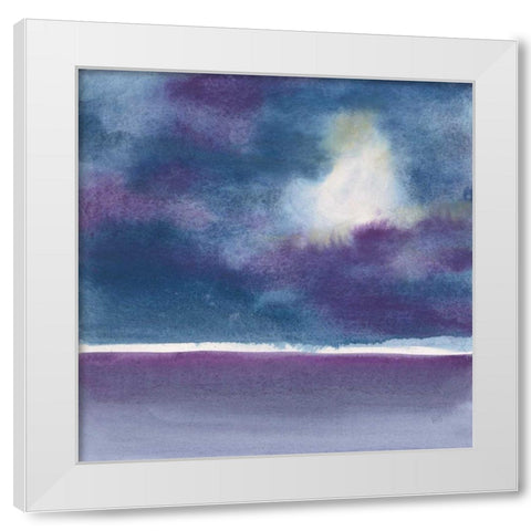 The Clouds I White Modern Wood Framed Art Print by Paschke, Chris