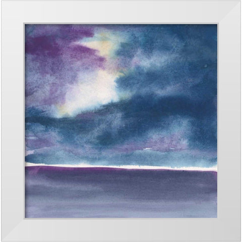 The Clouds II White Modern Wood Framed Art Print by Paschke, Chris