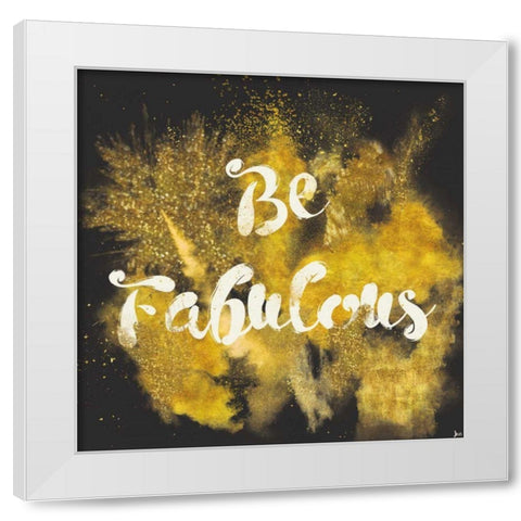 Glitter and Gold I White Modern Wood Framed Art Print by Aiken, Jess