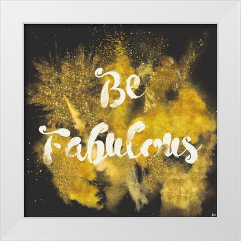 Glitter and Gold I White Modern Wood Framed Art Print by Aiken, Jess