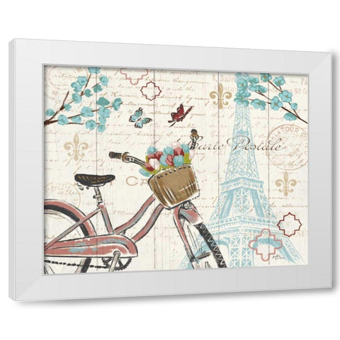 Paris Tour I White Modern Wood Framed Art Print by Penner, Janelle