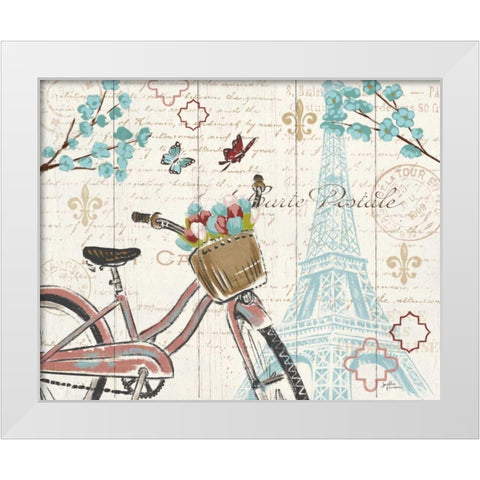 Paris Tour I White Modern Wood Framed Art Print by Penner, Janelle