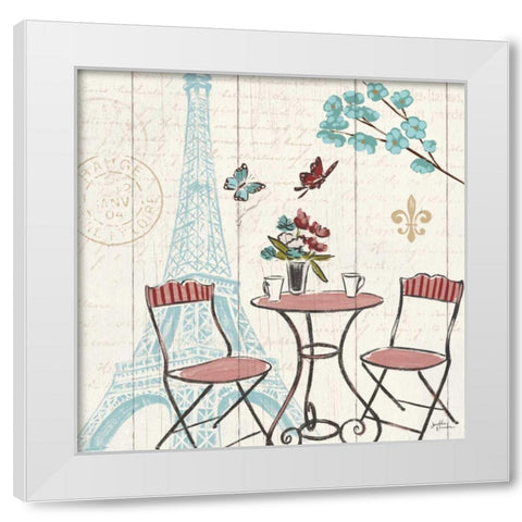 Paris Tour VI White Modern Wood Framed Art Print by Penner, Janelle