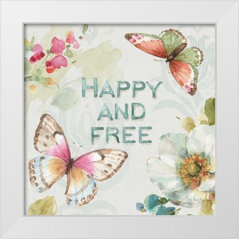 Colorful Breeze III White Modern Wood Framed Art Print by Audit, Lisa