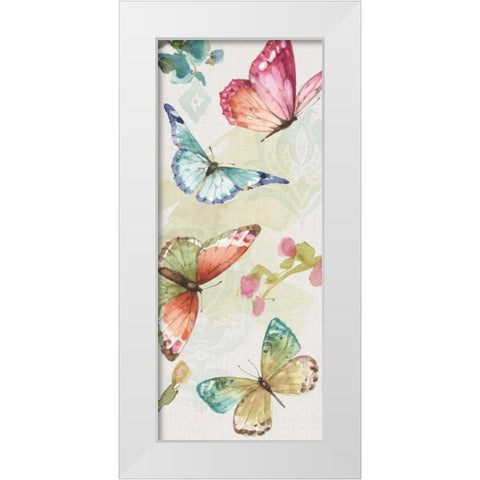 Colorful Breeze VII White Modern Wood Framed Art Print by Audit, Lisa