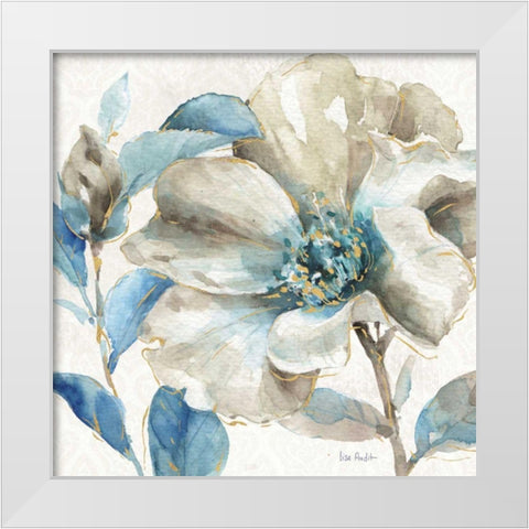 Indigold IV White Modern Wood Framed Art Print by Audit, Lisa