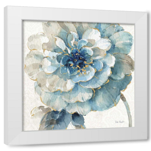 Indigold VII White Modern Wood Framed Art Print by Audit, Lisa