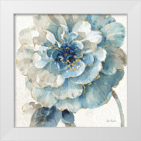 Indigold VII White Modern Wood Framed Art Print by Audit, Lisa