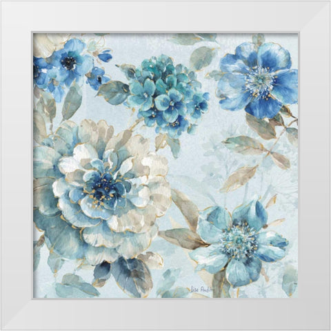 Indigold IX White Modern Wood Framed Art Print by Audit, Lisa