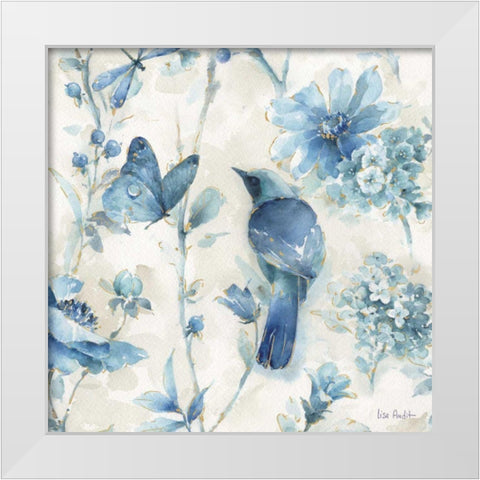 Indigold XII White Modern Wood Framed Art Print by Audit, Lisa