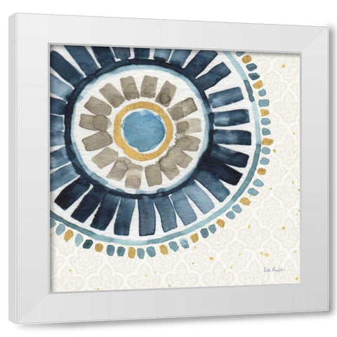 Indigold XVII White Modern Wood Framed Art Print by Audit, Lisa