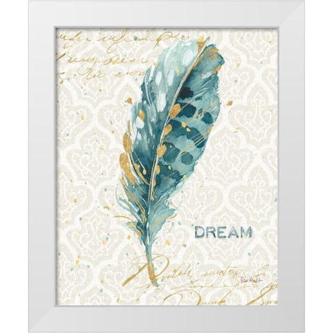 Indigold XIX White Modern Wood Framed Art Print by Audit, Lisa