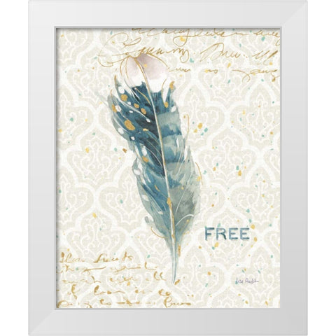 Indigold XX White Modern Wood Framed Art Print by Audit, Lisa