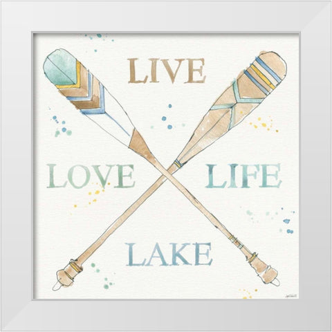 Lakehouse V White Modern Wood Framed Art Print by Tavoletti, Anne