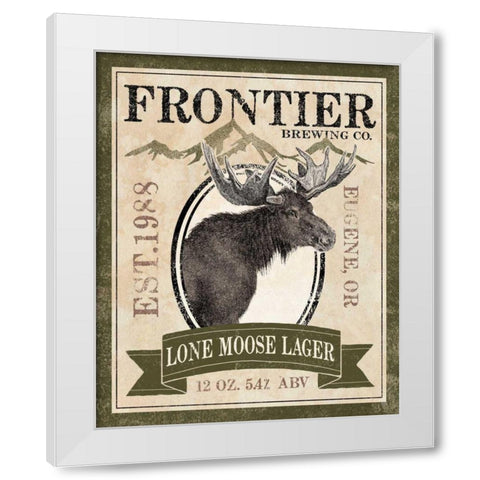 Frontier Brewing II White Modern Wood Framed Art Print by Marshall, Laura
