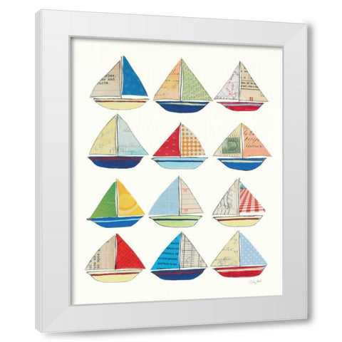 Wind and Waves VII White Modern Wood Framed Art Print by Prahl, Courtney