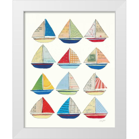 Wind and Waves VII White Modern Wood Framed Art Print by Prahl, Courtney