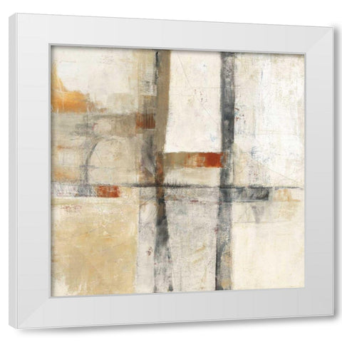 Aerial Viewl I White White Modern Wood Framed Art Print by Schick, Mike