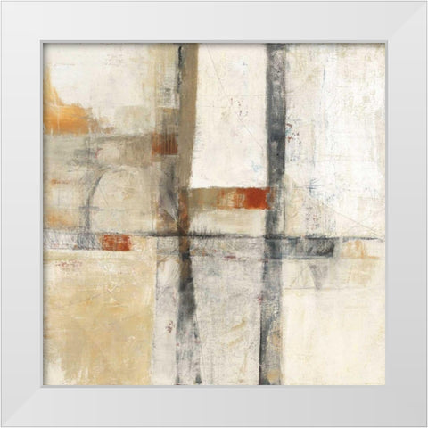 Aerial Viewl I White White Modern Wood Framed Art Print by Schick, Mike