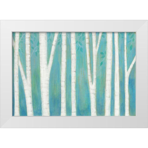 Spring Woods White Modern Wood Framed Art Print by Averinos, Melissa