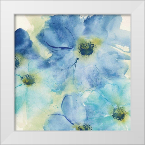 Seashell Cosmos I White Modern Wood Framed Art Print by Paschke, Chris