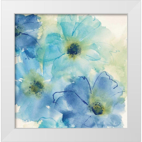 Seashell Cosmos II White Modern Wood Framed Art Print by Paschke, Chris