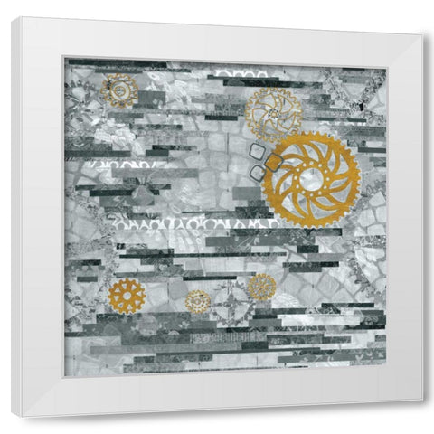 EU Timetable I BW White Modern Wood Framed Art Print by Ferguson, Kathy