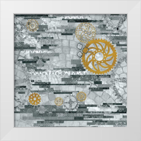 EU Timetable I BW White Modern Wood Framed Art Print by Ferguson, Kathy